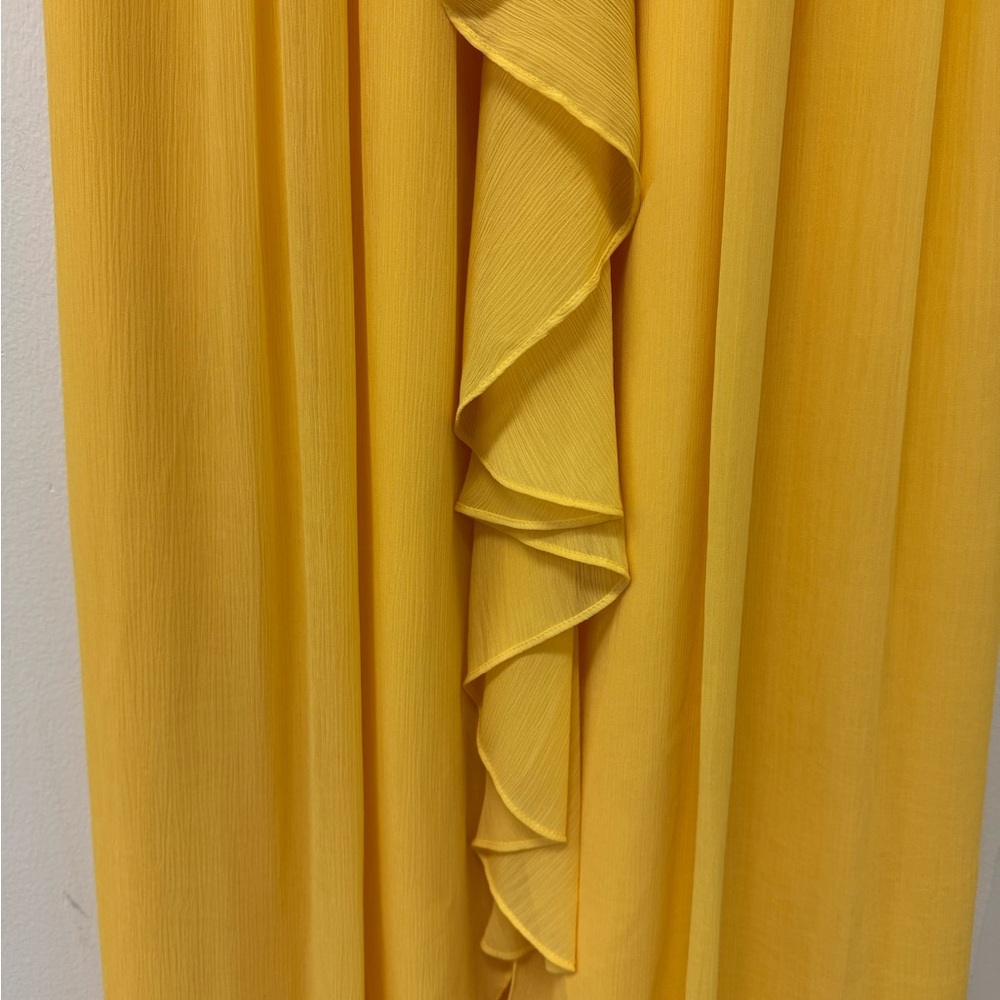 Max & Cleo Yellow Strapless Sundress with Sweetheart Neckline - Picture 3 of 6